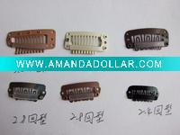 Wholesale fashion accessory hair clips, clips for clip in hair extension