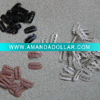 Wholesale wholesale steel and silicon clips/ hair clips/ clips