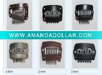 Wholesale steel hair extension clip, clip human hair clips