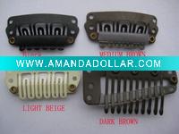 Wholesale Stainless steel wig clips/ hair extension clips/Hair extension clips with rubber