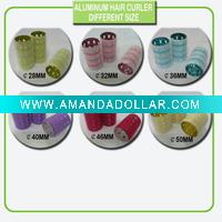nylon aluminum hair roller/colorful hair roller