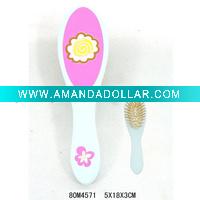 Wholesale flower wooden hair brush