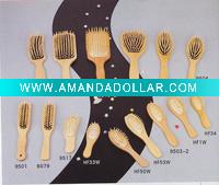 wooden hair brush