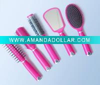 plastic hairbrush