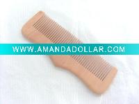 wooden hair comb