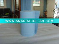 blue hand paper roll