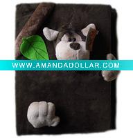 plush monkey photo album