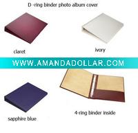 D-ring binder leather photo album