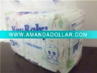Wholesale NEW BABY disposable cotton cover baby diaper with PP tape