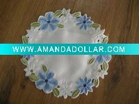 flower embroidery doilies