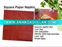 2011 embossed red paper pocket tissue
