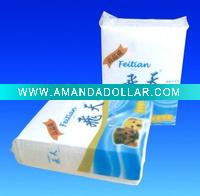 Printed dinner napkin paper