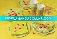 paper napkin plate cup