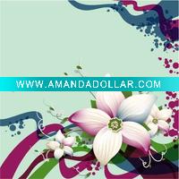 Flower printed napkin