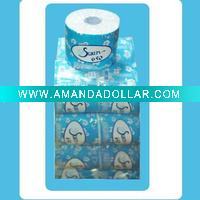 Wholesale recycled pulp toilet tissue paper roll