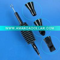 Wholesale Tattoo Disposable Black Plastic Tubes with Rubber Grips