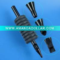 Wholesale Sterile 16mm/19mm/25mm Tattoo Disposable Black PlasticTube with Rubber Grips