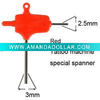red tattoo machine accessory sapnner