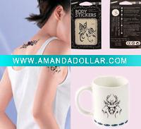 Wholesale Water transfer temporary stickers; body stickers,tattoo skin stickers