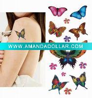 2011 butterfly temporary tattoo sticker