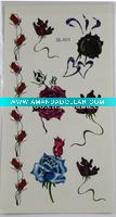 Wholesale fancy flower body art sticker