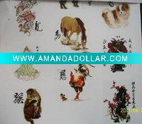 Wholesale animal body tattoo sticker, water transfer decal
