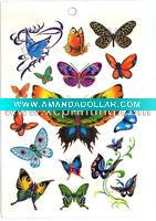 Wholesale Beautiful Butterfly Tattoo Sticker