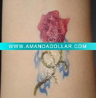 Temporary water transfer body tattoos