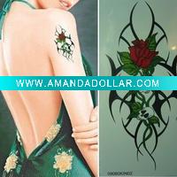 Wholesale 2011 newest flower body tattoo (zy5-8015)