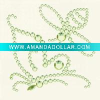 Butterfly jewelry sticker