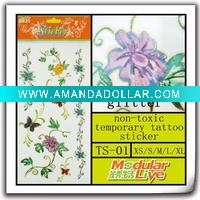pattern non-toxic glitter tattoo sticker