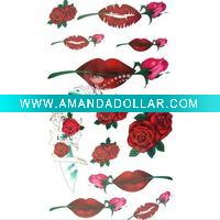 Wholesale Rose temporary body tattoo sticker
