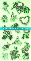 glitter tattoo sticker