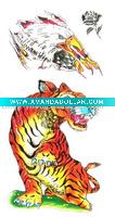 High-quality colorful temporary tattoo sticker