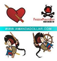 Wholesale High-quality cartoon tattoo sticker