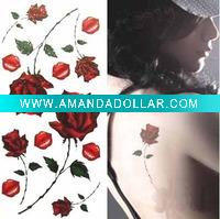 Wholesale High-quality and lovely rose tattoo sticker