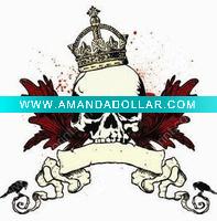 Wholesale Fashionable Skeleton temporary tattoo sticker