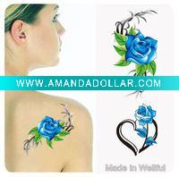 Wholesale Rose Transfer Temporary Tattoo Sticker (WF-6045)