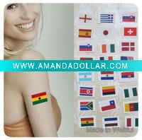 Wholesale Country Flag Tattoo Sticker (WF-6034)
