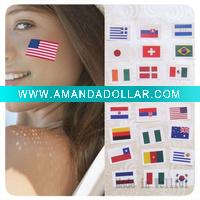 Wholesale Country Flag Temporary Tattoo Sticker (WF-6029)