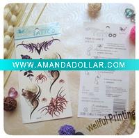 Wholesale Animal Temporary Tattoo Sticker (WF-6058)