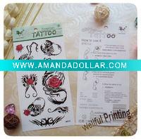 Wholesale Scorpion Body Sticker Tattoo (WF-6081)