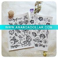 Wholesale Butterfly Body Tattoo Sticker (WF-6118)