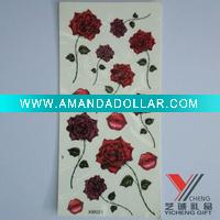 Wholesale flower temporary tattoo sticker ( water transfer tattoo sticker )