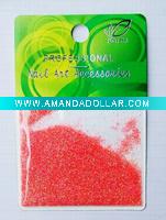 Glitter powder packed in card