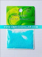 Glitter powder packed in card