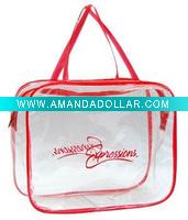 practical pvc handle bag