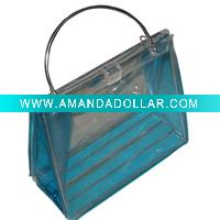Blue PVC Shopping Bag