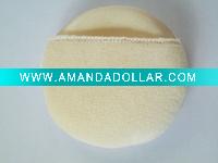Wholesale cotton makeup powder puff with glove
