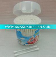 200pcs plastic pop-up container cotton swabs